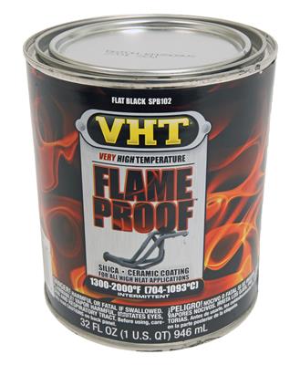 FLAMEPROOF FLAT BLK. QT.32 OZ.