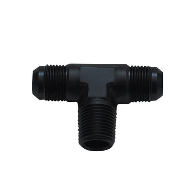 Male Flare to Pipe Tee Adapter Fitting; Size: -8AN x 3/8" NPT - VIB10463