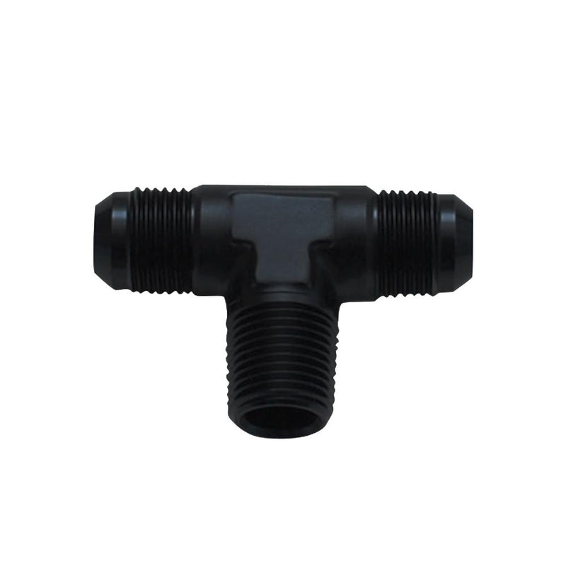 Male Flare to Pipe Tee Adapter Fitting; Size: -8AN x 3/8" NPT - VIB10463