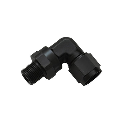-8AN Female to 1/4"NPT Male Swivel 90 Degree Adapter Fitting - VIB11386