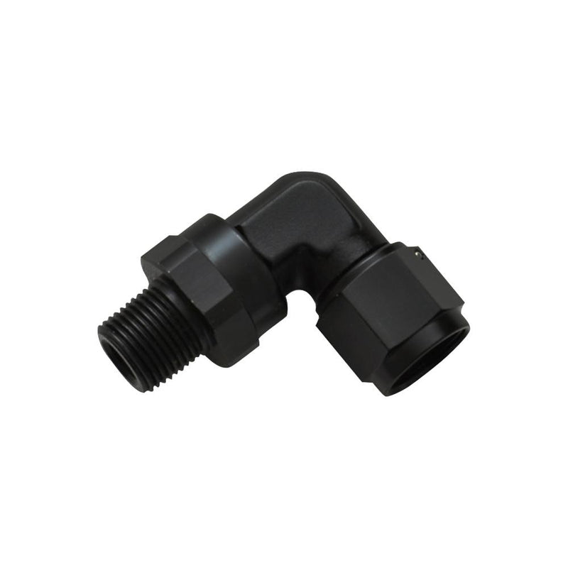 -8AN Female to 1/4"NPT Male Swivel 90 Degree Adapter Fitting - VIB11386