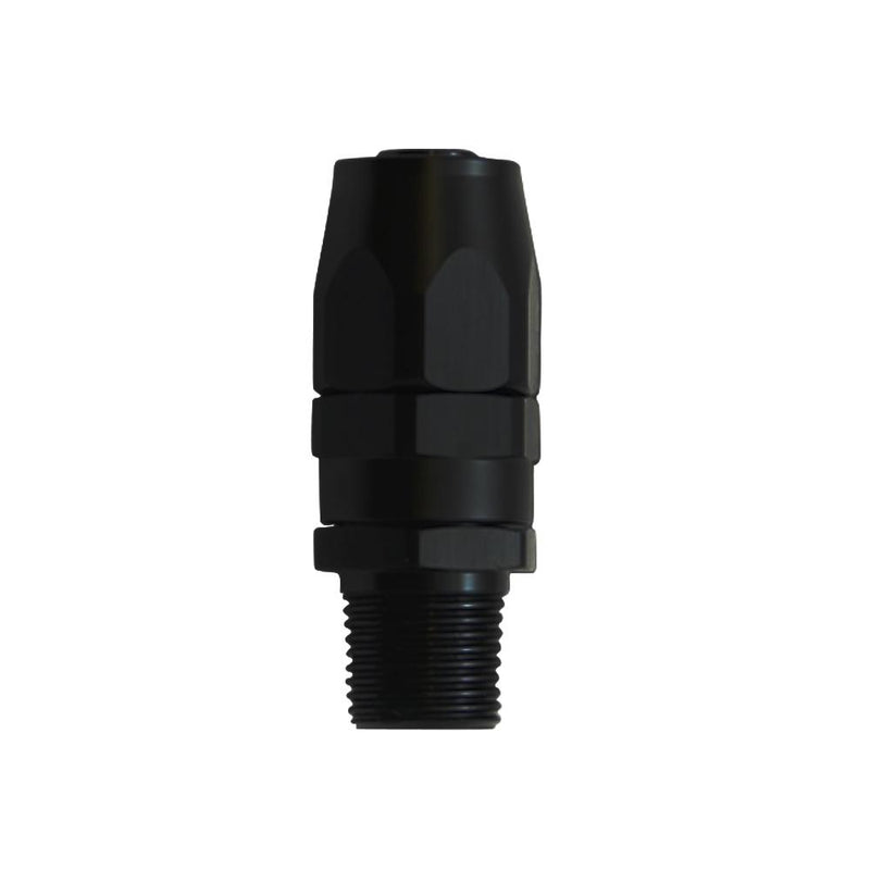Male Straight Hose End Fitting; Size: -8AN; Pipe Thread 1/4" NPT - VIB26003