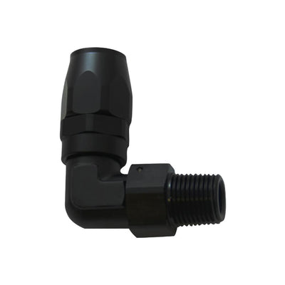 Male Hose End Fitting, 90 Degree; Size: -8AN; Pipe Thread: 3/8" NPT - VIB26904