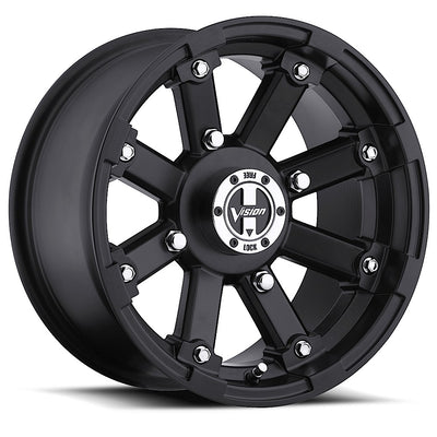 Wheel 4-115 Mtte Black Vis Lock - 393148115MB4