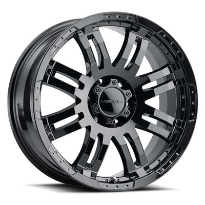 WHEEL 6-139.7GLSBLK M/FACE WAR