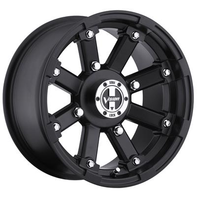WHEEL 4-136 MTTE BLK VIS  LOCK