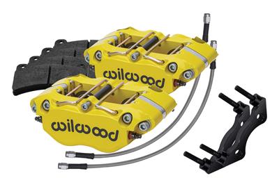 CALIPERS REAR ALUM YELLOW KIT