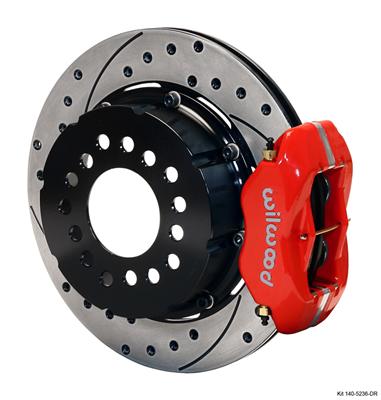 (D/S ONLY)BRAKE KIT RED ROTORS